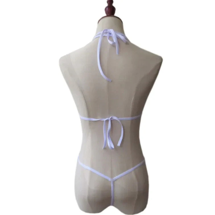New lingerie three-piece bikini swimsuit backless T-back swimwear with straps bikini