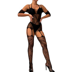 One Piece Open Bra Crotchless Bodystocking