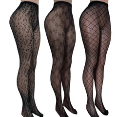 One piece tights pantyhose black mesh hollow underwear porn intimate stockings