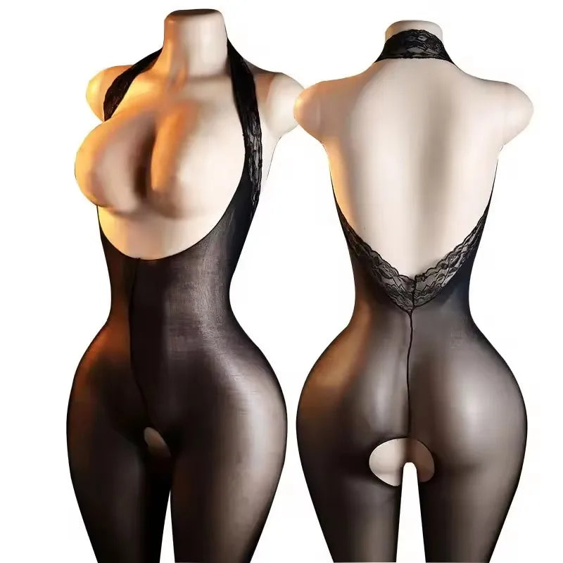 Open Crotch Teddy Erotic Lingerie Lingerie One Piece Bodysuit Porn Sleeveless Underwear Crotchless Bodystockings