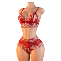 Open-cup Bra Set Lingerie