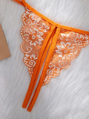 Orange Lace Contrast Set