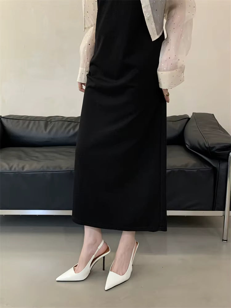 Elegant Patent Leather Ankle Strap Stiletto High Heel