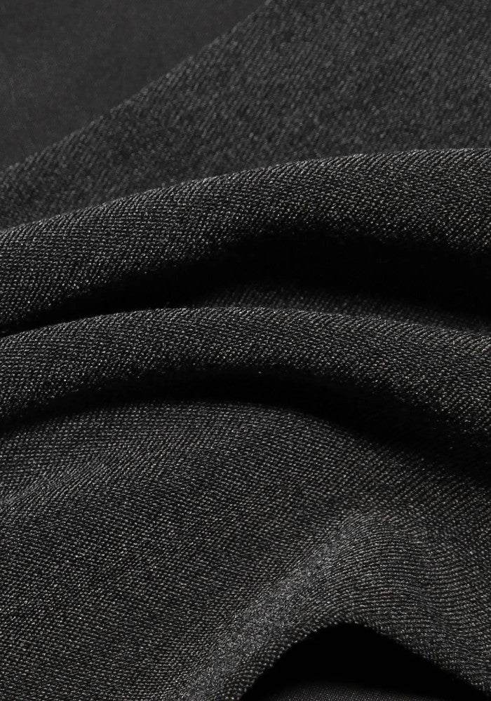 Pleated A Line Dress Charcoal