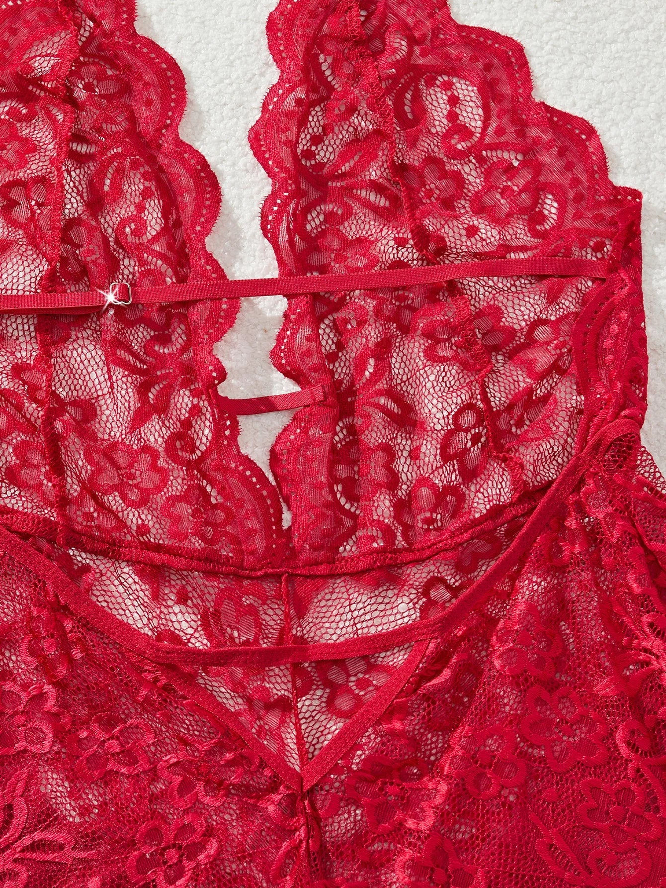 Plus Size 4XL Erotic Backless Deep V Lingerie Transparent Floral Lace Night Dress Teddy Babydoll Crotchless Underwear