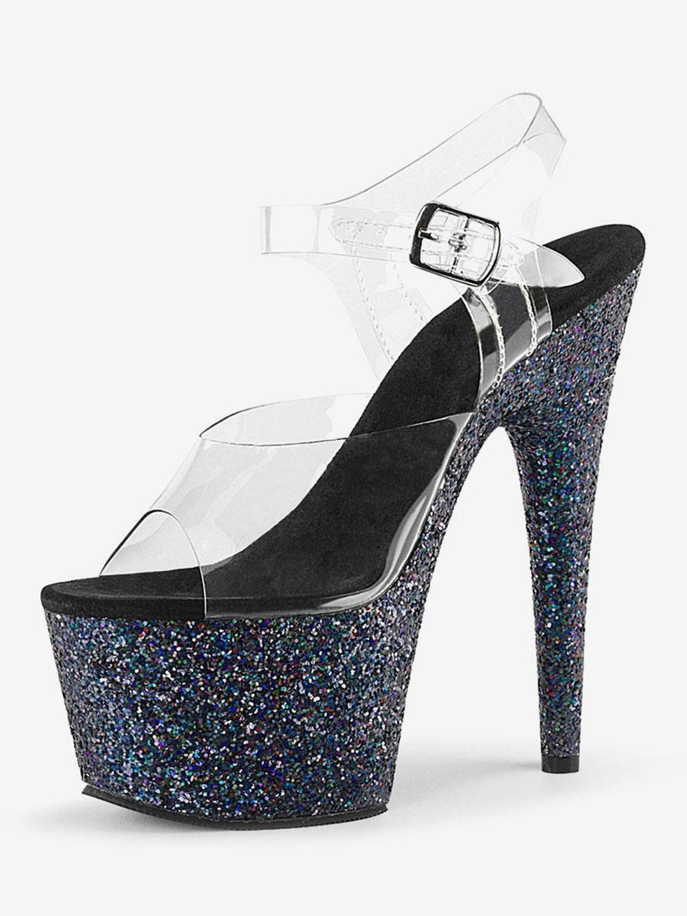 Pole Dance Shoes Women Sandals Leather Peep Toe Platform Sandals Stripper Shoes