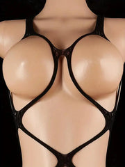 Porn Body Lingerie Bodystocking Open Crotch Fishnet Bodysuit Erotic Babydoll Dress Exotic Tight Underwear