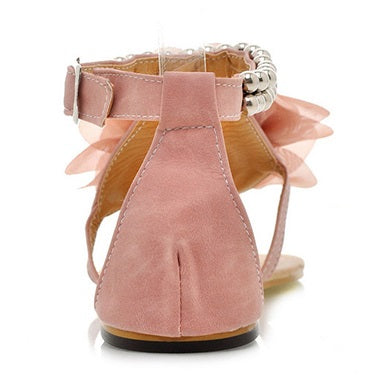 Bead and Rose   Embellished Sandals