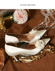 Pointy High Heels Fashion French Temperament Bridesmaid Shoes  Pumps