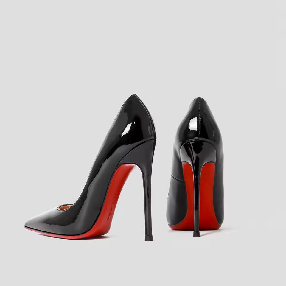 Trend Luxury Pumps Shiny Bottom Pointed Toe High Heels Party Elegant Shoe
