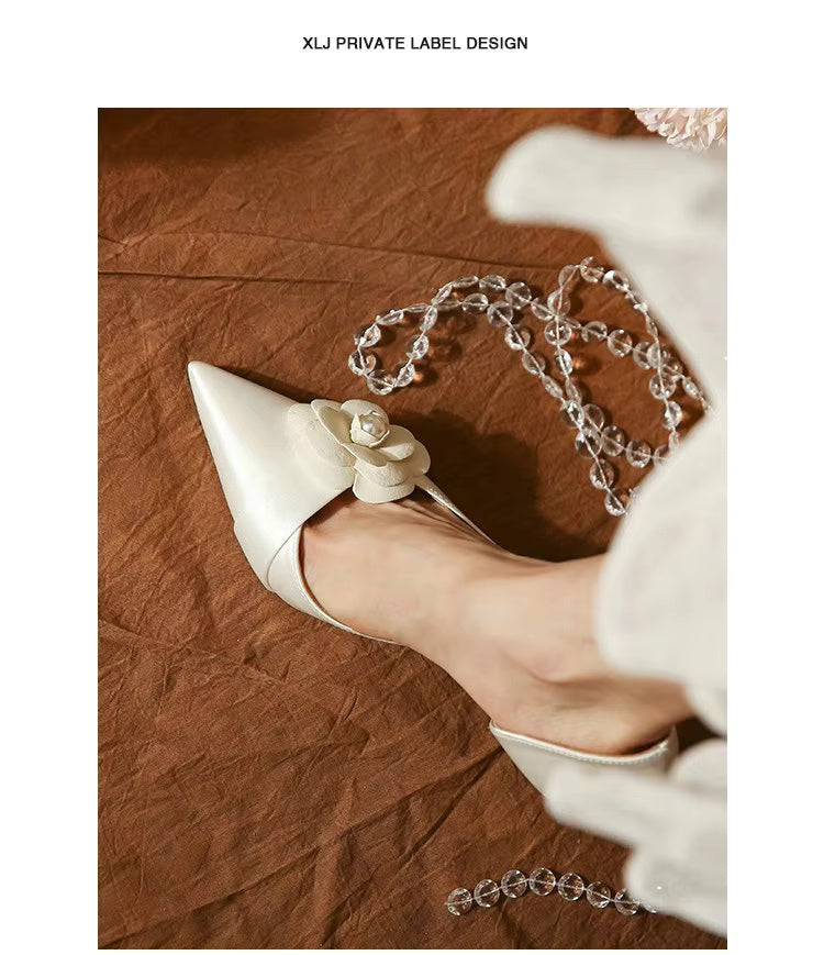 Pointy High Heels Fashion French Temperament Bridesmaid Shoes  Pumps