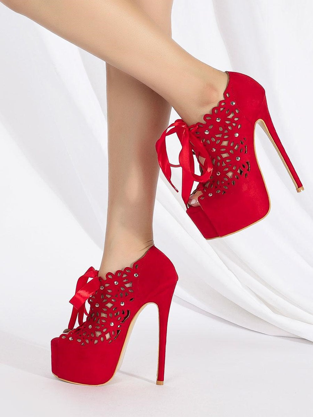 Sandals For Woman Suede Leather Open Toe Bows  Shoes