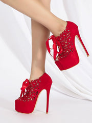 Sandals For Woman Suede Leather Open Toe Bows  Shoes