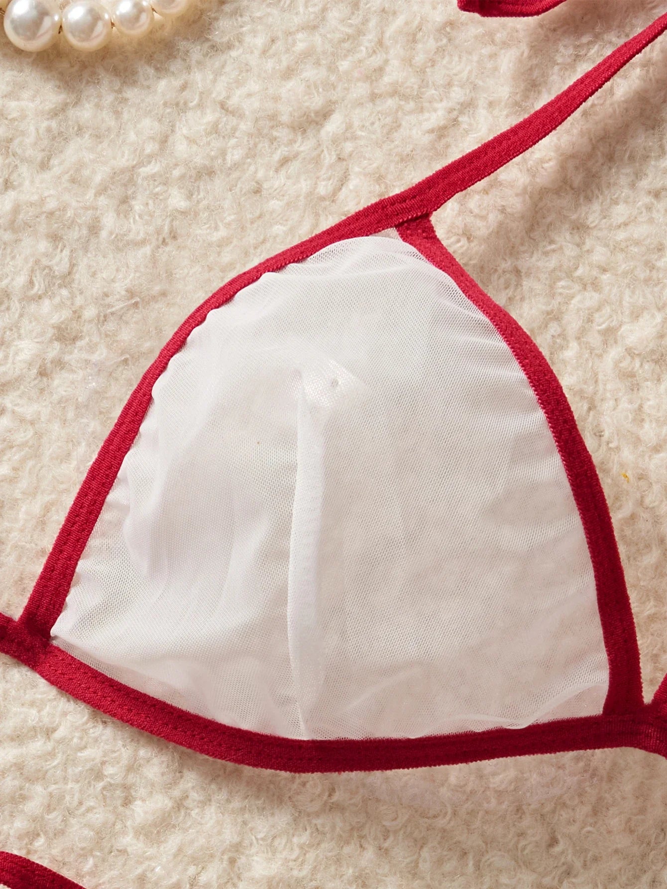 See-through Bikini Transparent Intimates Underwear Bra Panties Set Ultra G-string Mesh Erotic Costume
