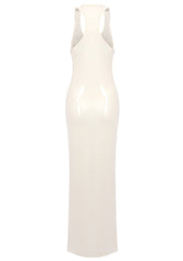 Sequin Maxi Dress Ivory