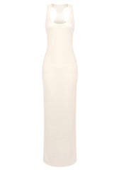 Sequin Maxi Dress Ivory