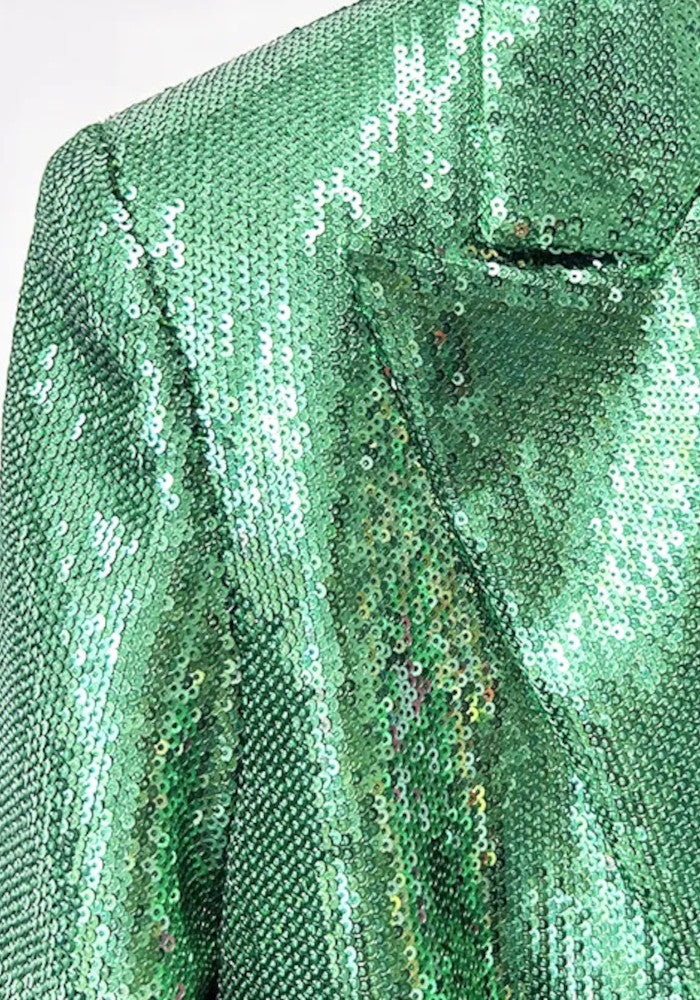 Sequin Suit Green