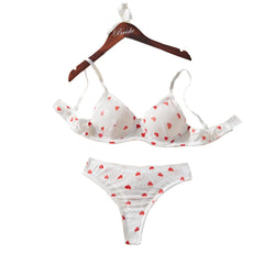 Alluring Romantic Lace Thin Straps Bra And Briefs Set With Adjustable Back Com