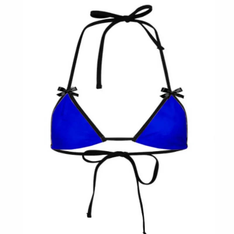 Bikini Bralette Swimsuit Cute Underwear Set with Butterfly Knot Ties Adjustable Straps Fun Lingerie Sleepwear Combo