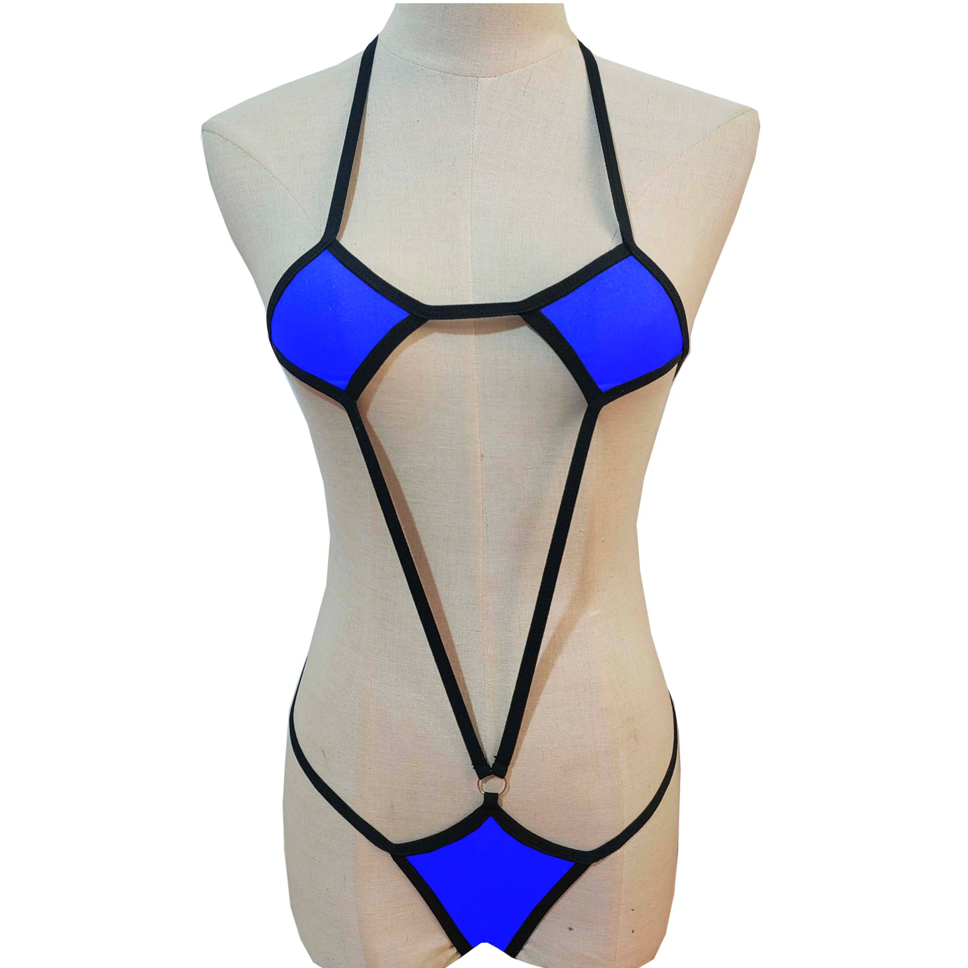 European And American SM Themed Underwear High Elastic One-Piece Swimsuit Bikini Set Cross-Border New Arrival