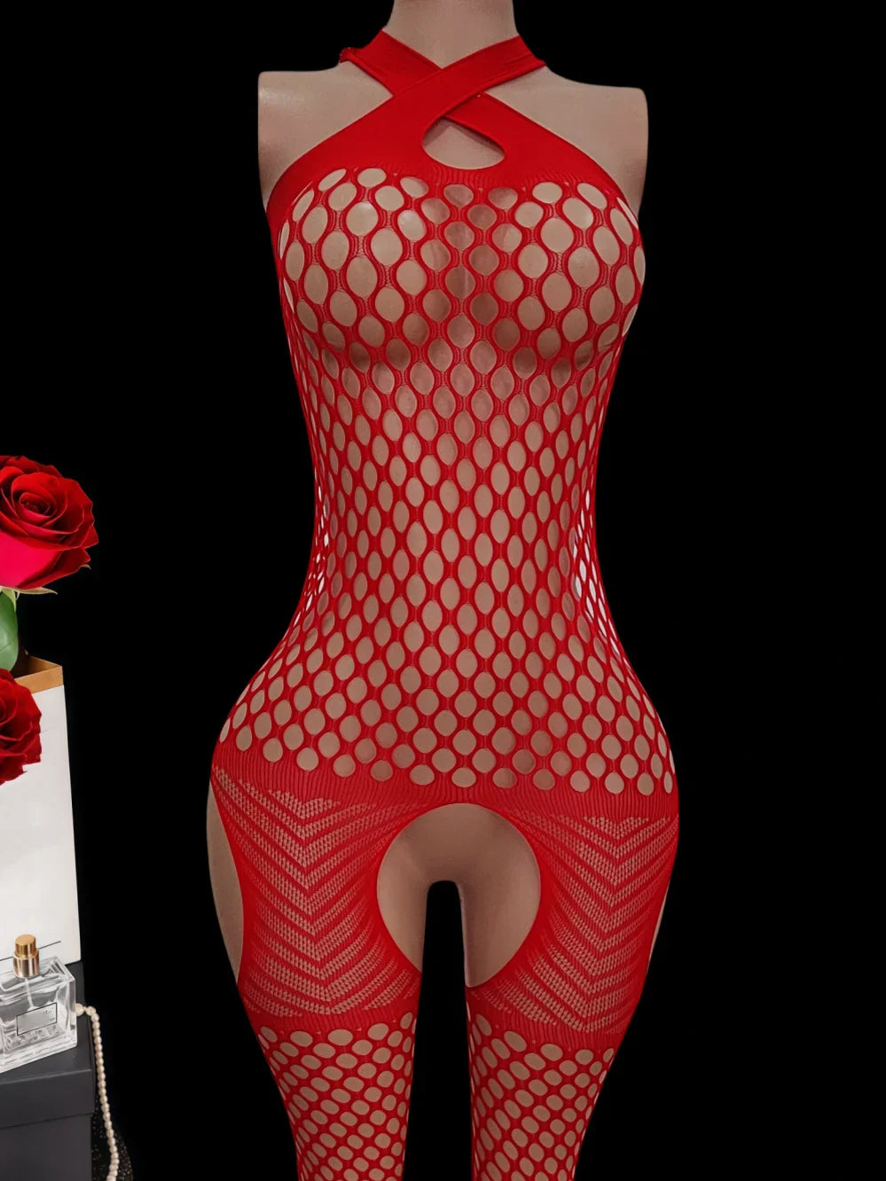 Lingerie Bodystockings Teddy Fishnet Open Crotch Catsuit Mesh Tights Lingerie Mesh Jumpsuit Bodysuit Fit