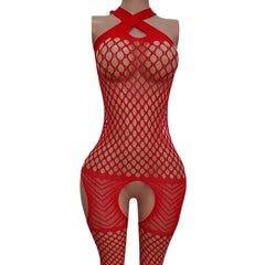 Lingerie Bodystockings Teddy Fishnet Open Crotch Catsuit Mesh Tights Lingerie Mesh Jumpsuit Bodysuit Fit