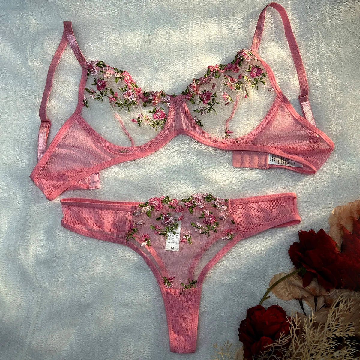 Lingerie Fancy Lace Eroticу Set Woman 2 Pieces Transparent Underwear Embroidery Erotic Beautiful Bra And Panty Sets