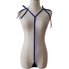 Lingerie  Halter Neck Bikini underwear Set Mini Bikini Open Micro Bra Top Briefs Panties