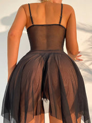 Lingerie Open Crotch Lace Sleepwear Erotic Costumes Wedding Sexiest Nighties Babydolls Transparent