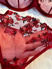 Lingerie Romantic Fancy Eroticу Set Woman 2 Pieces Transparent Underwear Embroidery Cute Beautiful Bra And Panty Sets