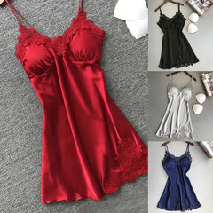 Pajamas Silk Suspender Nightdress Ladies Spring And Summer Ice Silk Thin Halter Home Service Satin Night Dresses