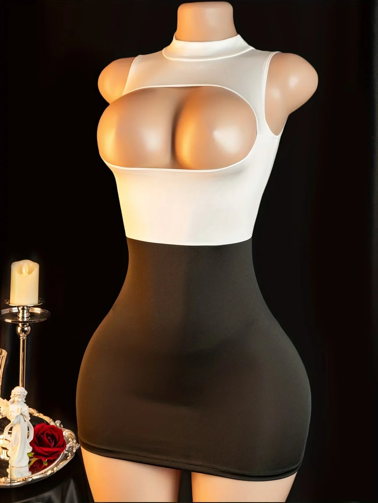 Lingerie Transparent Teddy Erotic Short Skirt Babydoll Seductive Open Bra Underwear Porn Bodycon Package Hip Dress