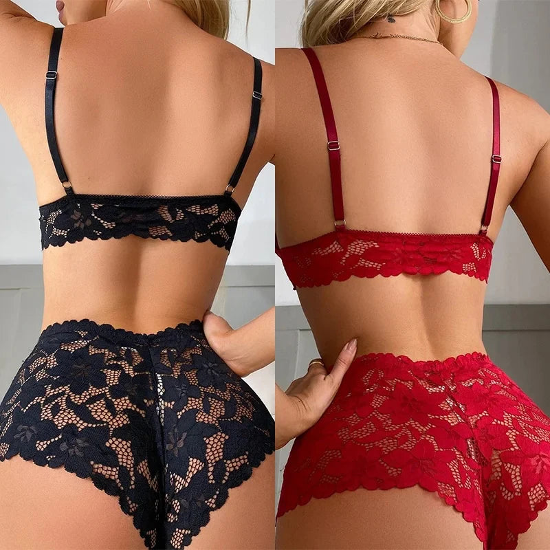 Lace Mini Bikini Set Fetish Wedding Night Erotic Lingerie Porn Exotic Babydoll Body New Sexiest Underwear
