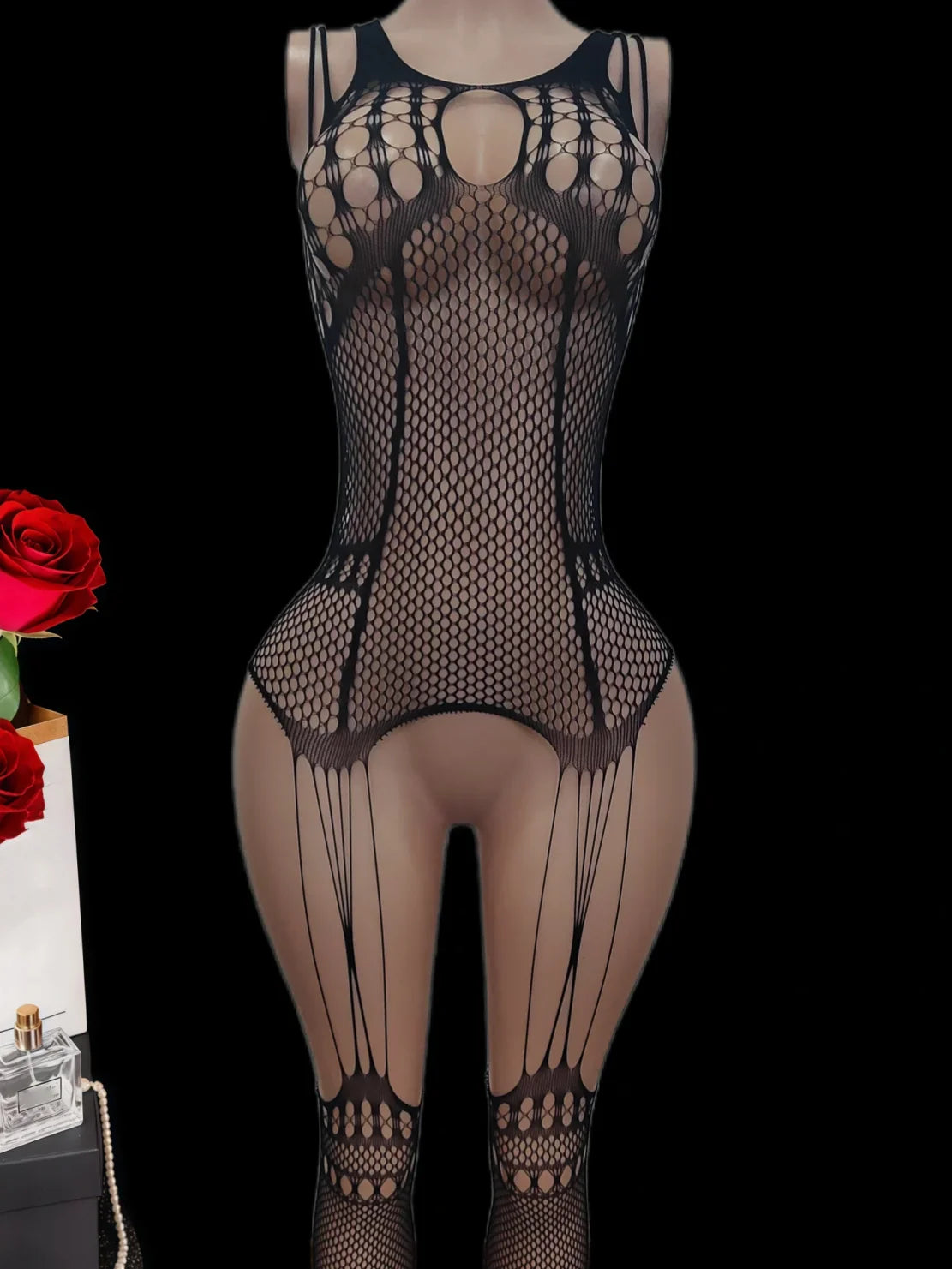 lingerie hollow teddy open crotch teddy bodysuit intimate sleepwear