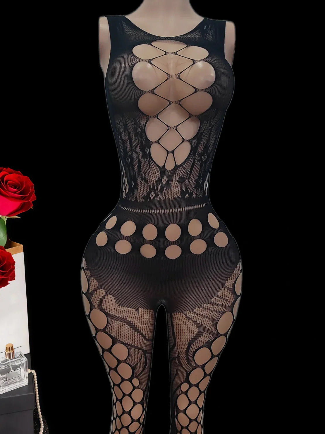 lingerie hollow teddy open crotch teddy bodysuit intimate sleepwear
