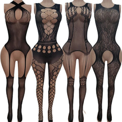 lingerie hollow teddy open crotch teddy bodysuit intimate sleepwear
