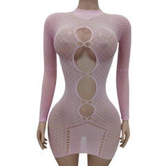 lingerie intimate pink hollow underwear erotic dresses costumes nightgown fashion gifts