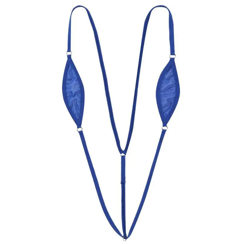 lingerie mesh one-piece swimsuit with straps