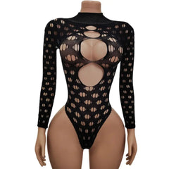 lingerie black hollow erotic teddy Elastic tight fitting underwear costumes intimates Gifts