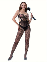lingerie black underwear bodystockings hollow mesh nightgown sleepwear Elastic tight fitting costumes