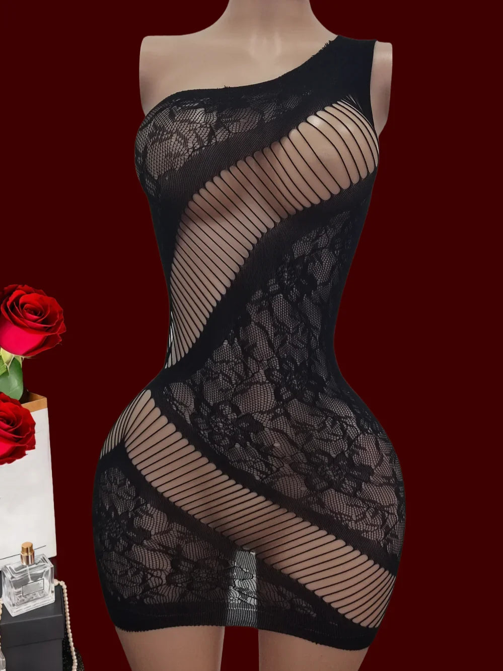 lingerie mesh erotic dresses slips Elastic tight fitting intimate sleepwear fashion nightgown underwear