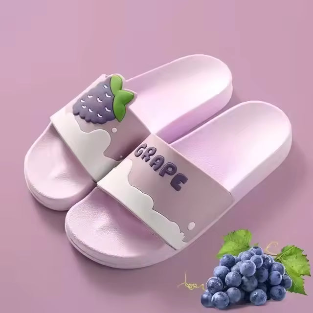 Cute Fruit Flip Flops Beach antiskid Casual outdoors bottom Home slippers