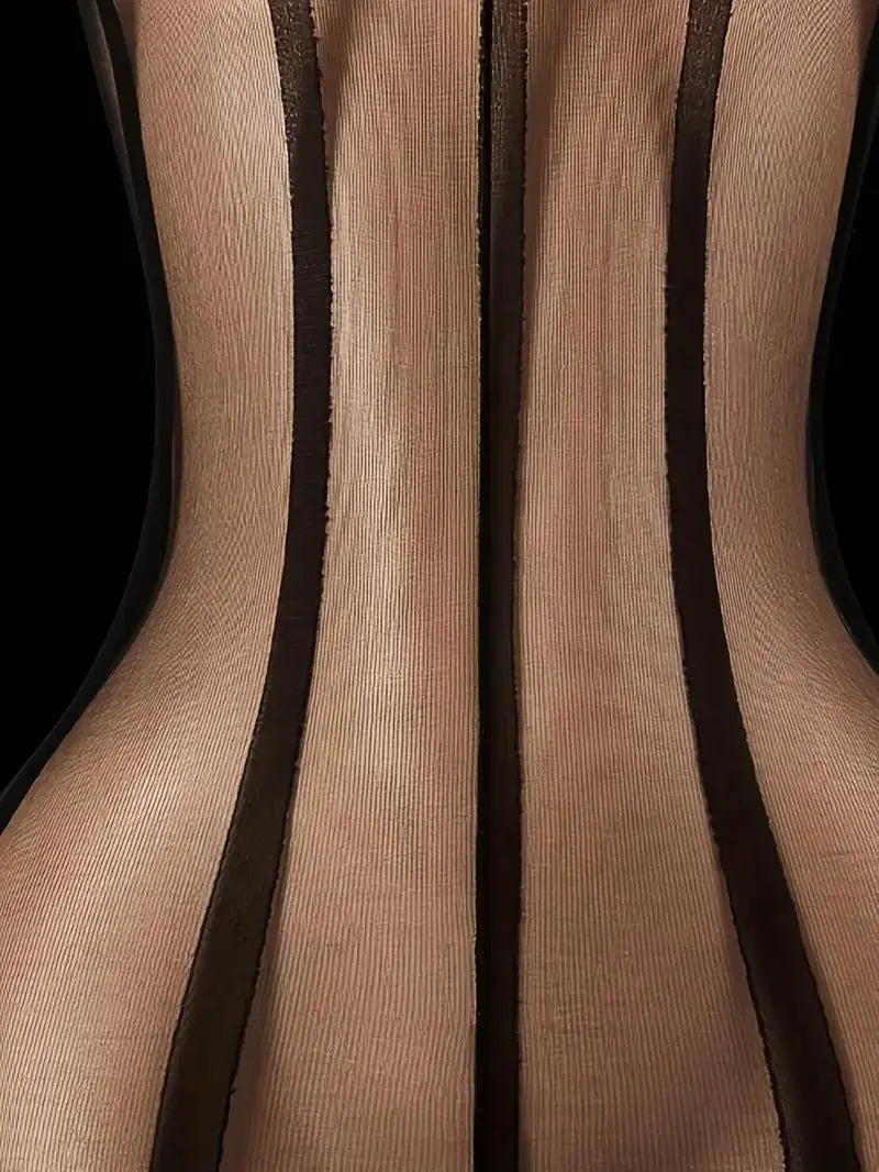 Sheer Stretchy Body Stocking Mesh Long Socks Female Underwear Black Crotchless Summer Erotic Lingerie Exotic Sling Bodysuit