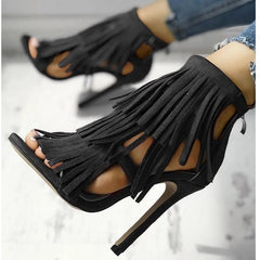 Shoes Sexy High Heels Back Zip Sandal