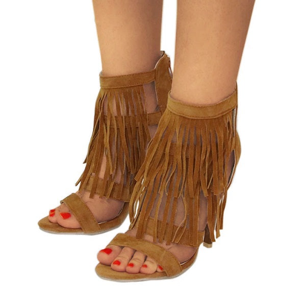Shoes Sexy High Heels Back Zip Sandal