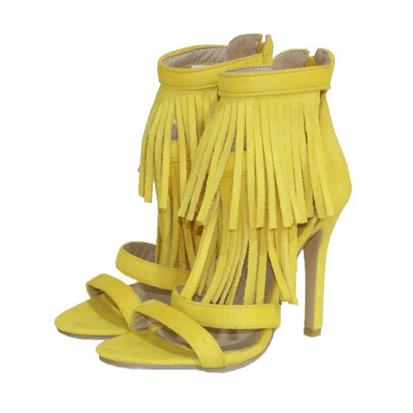 Shoes Sexy High Heels Back Zip Sandal