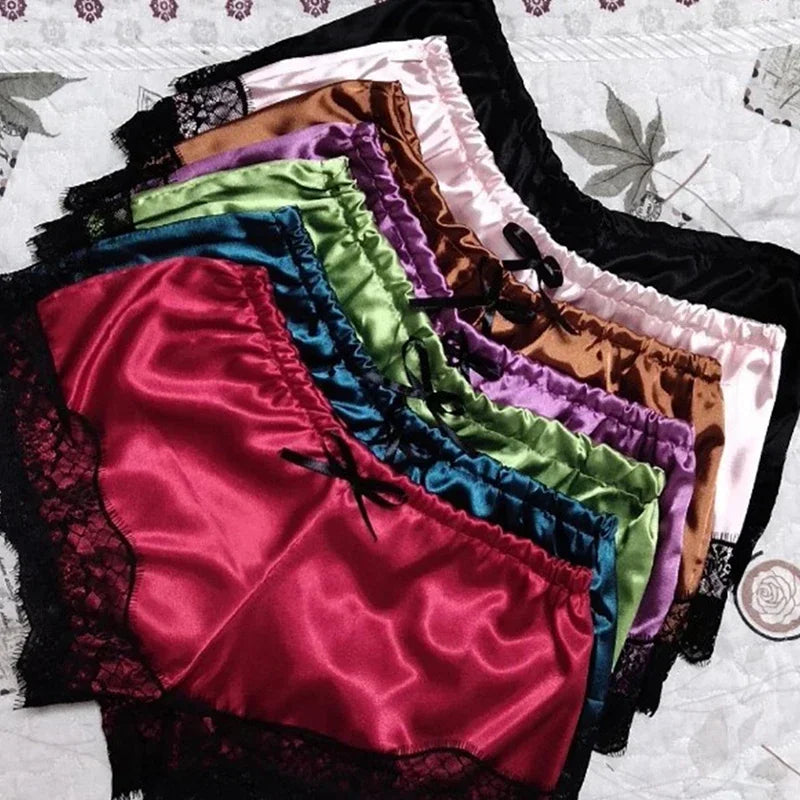 Sleepwear Womens Pajamas Set Lace Nachtkleding Lingerie Sleeveless V-Neck Tops and Shorts Sets Nightwear Loungewear