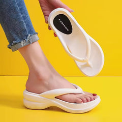 Soft Sides Sweet Antiskid Platform Flip Flops Home Slippers