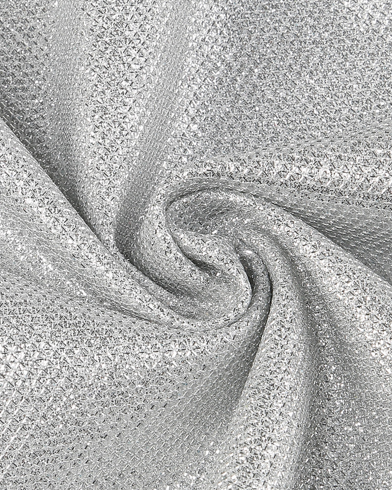 Sparkly Three Piece Suit Silver