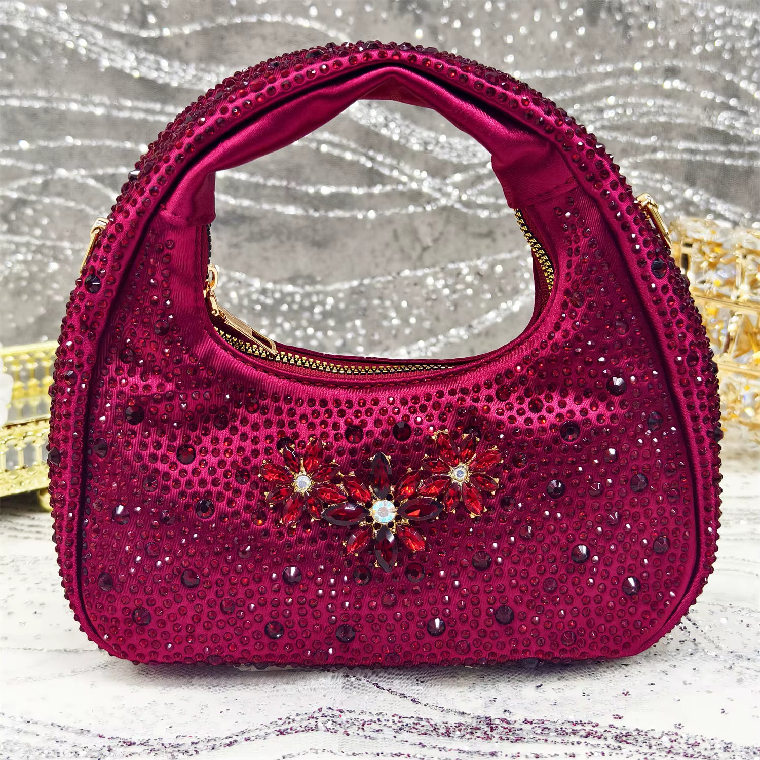 Special Design Pointy Toe Party High Heels And Exquisite Clutch Bag